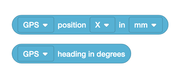 VEXcode VR sąsajos ekrano kopija, kurioje demonstruojama blokų pagrindu sukurta kodavimo aplinka, skirta virtualiam robotui programuoti, sukurta švietimo tikslams STEM, ypač VRC Spin Up (2022–2023) konkursui.
