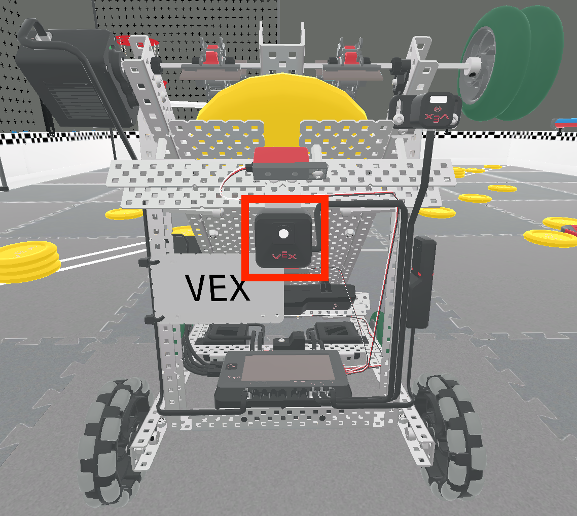 Tangkapan layar antarmuka VEXcode VR yang menampilkan lingkungan pemrograman untuk VRC Spin Up (2022-2023), yang menampilkan tata letak pengkodean berbasis blok yang dirancang untuk mempelajari konsep pengkodean dengan robot virtual.