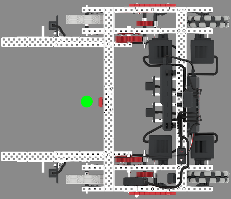 Capture d'écran de l'interface VEXcode VR présentant l'environnement de codage pour le défi VRC Tipping Point, avec des options de codage basées sur des blocs et du texte pour la programmation d'un robot virtuel.