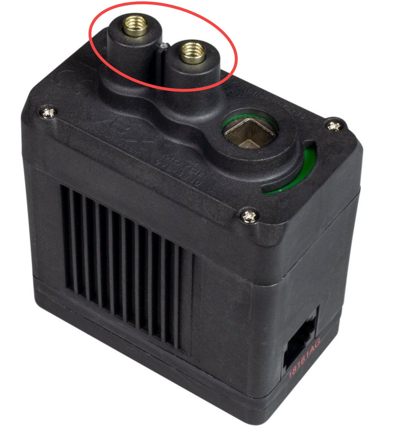 Gambar yang menunjukkan berbagai sisipan motor untuk pengaturan V5 Workcell dalam Pendidikan Karier dan Teknis, mengilustrasikan berbagai jenis dan konfigurasi yang tersedia untuk digunakan dalam proyek robotika.