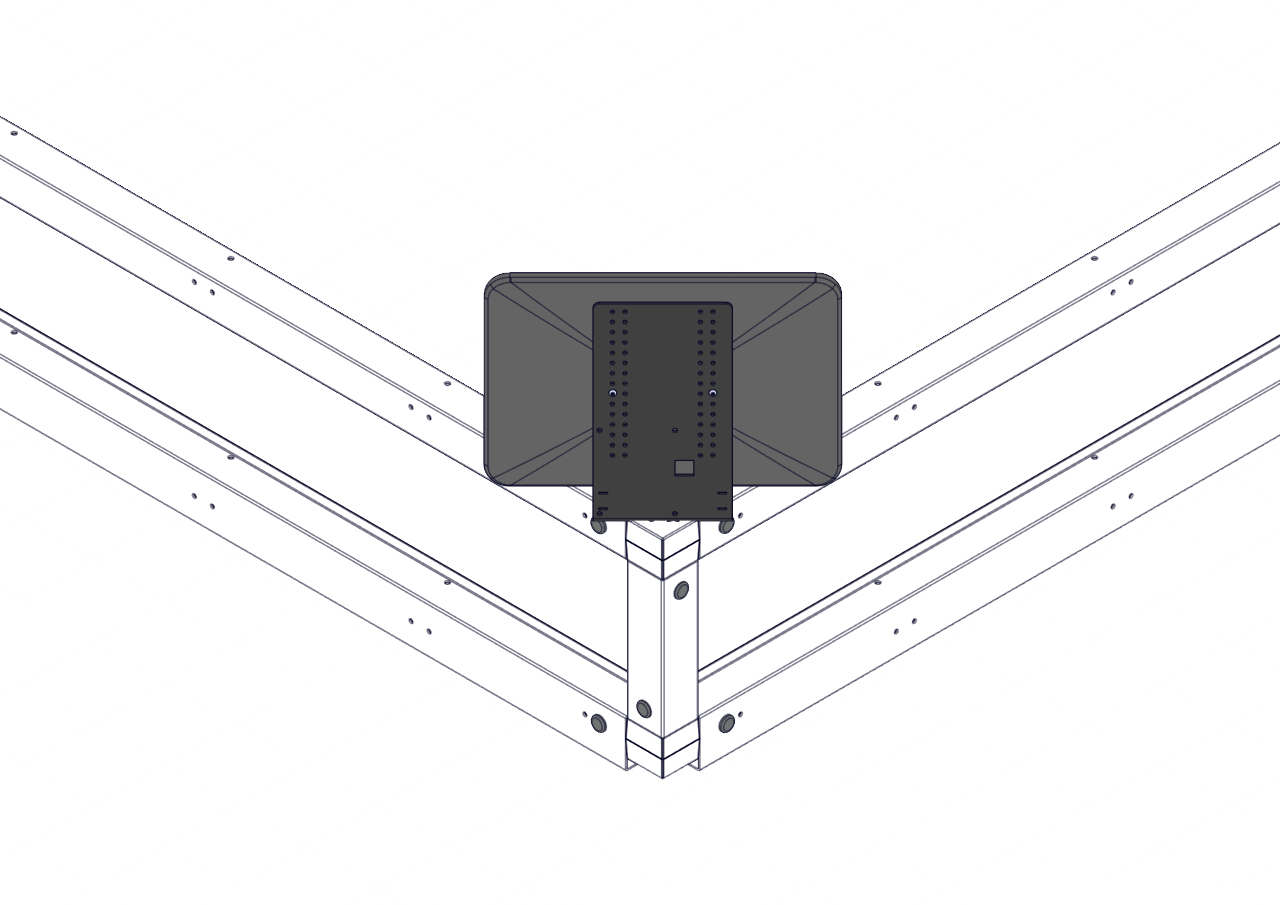 Stroomdiagram waarin de stappen voor het configureren van een wedstrijdrobot in het V5-roboticasysteem worden geïllustreerd. Hierbij worden de belangrijkste componenten en processen voor een effectieve installatie en bediening benadrukt.