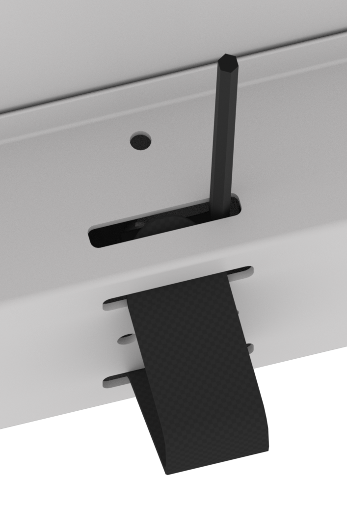 ภาพสายรัด Velcro ที่ใช้ในหุ่นยนต์แข่งขัน V5 แสดงให้เห็นการออกแบบและการประยุกต์ใช้ในการยึดส่วนประกอบเพื่อประสิทธิภาพและฟังก์ชันการทำงานที่เพิ่มขึ้นในการแข่งขันหุ่นยนต์