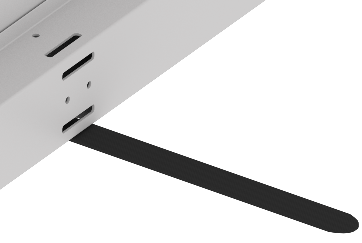 Velcro juostelės, naudojamos V5 varžybų robotuose, vaizdas, parodantis jos tekstūrą ir lipnias savybes, pabrėžiantis jos pritaikymą robotų projektavimui ir konstravimui.