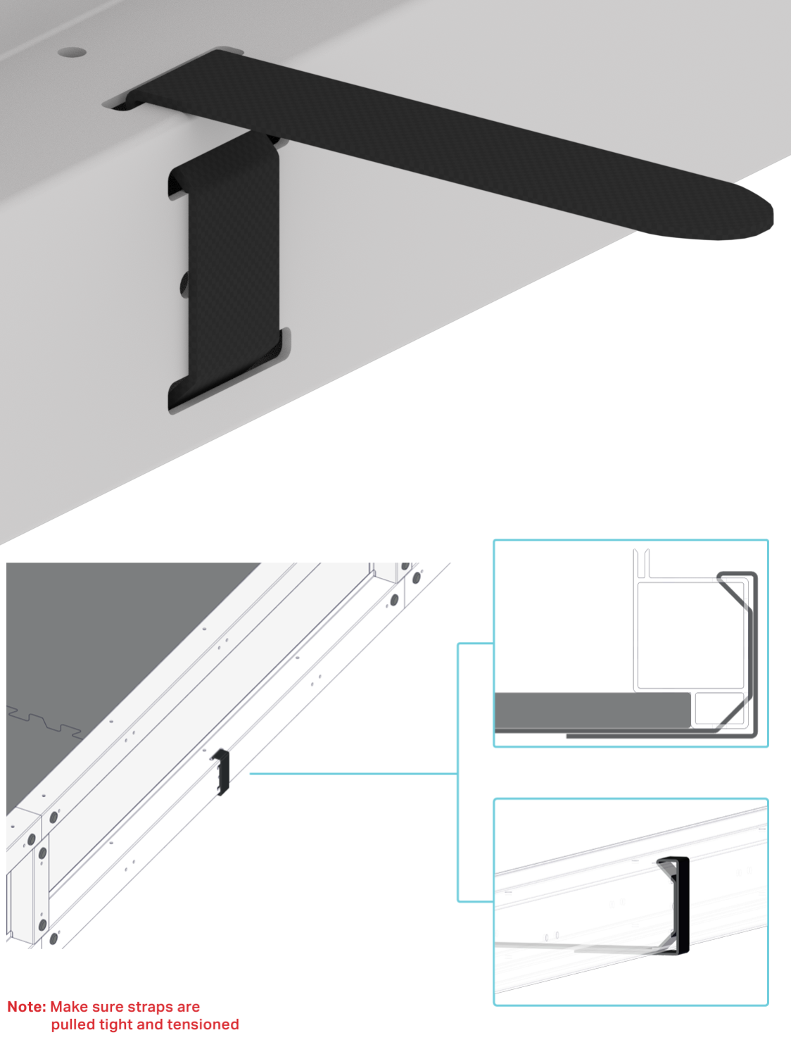 รูปภาพของหุ่นยนต์แข่งขัน VEX V5 ที่แสดงระบบการติดแบบ Velcro แสดงให้เห็นการออกแบบและการใช้งานสำหรับหุ่นยนต์แข่งขัน