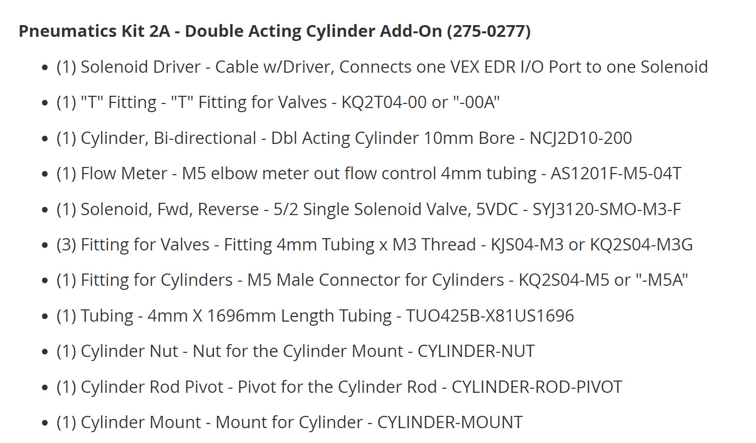 Diagramma, kas ilustrē VEX V5 robotikā izmantoto mantoto pneimatisko sistēmu komponentus un konfigurāciju, izceļot galvenās daļas un to savienojumus izglītības nolūkos.