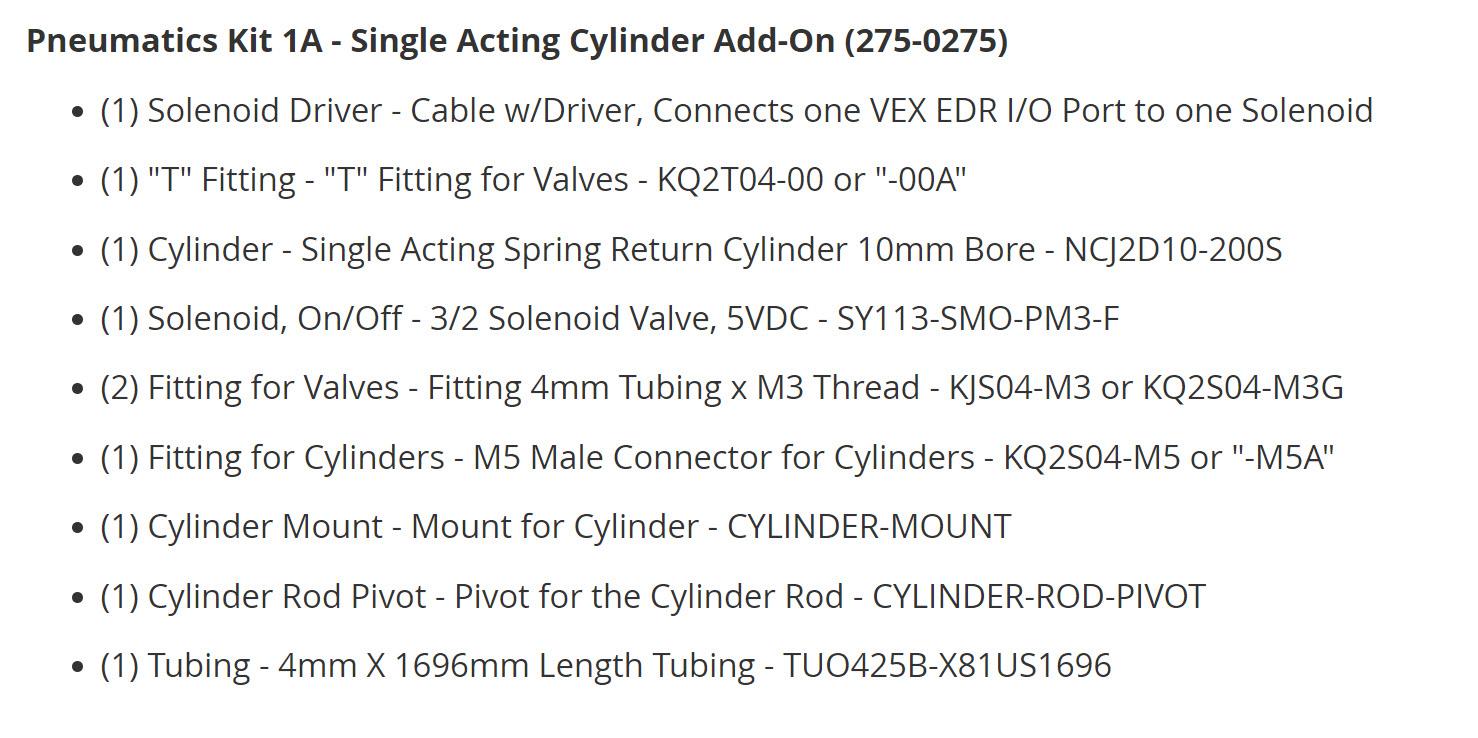 Sơ đồ minh họa các thành phần và cách bố trí của hệ thống VEX V5 Legacy Pneumatics, giới thiệu các bộ phận khác nhau và kết nối của chúng cho mục đích giáo dục.