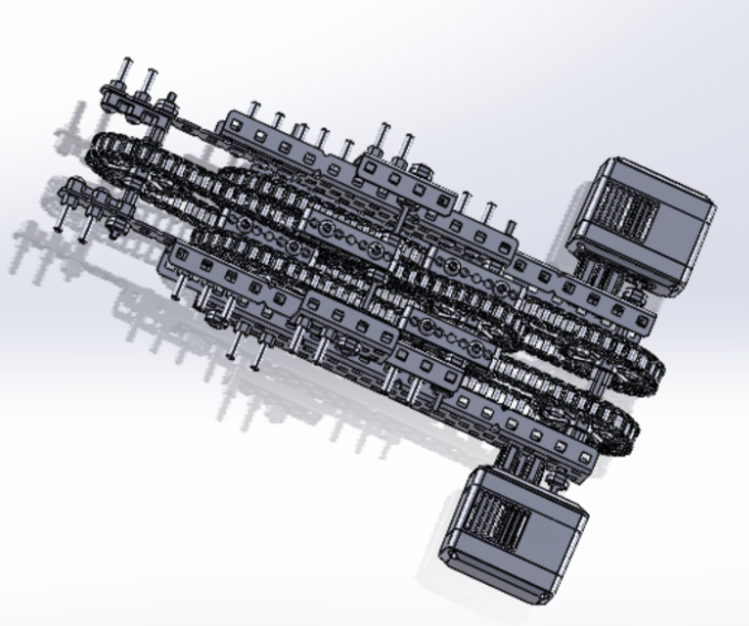 Diagram konstruksi EXP Cascading Lift yang memanfaatkan potongan Sprocket 6P.