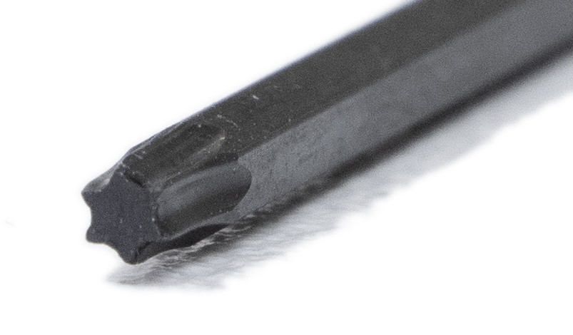 Detailní záběr na hnací stranu klíče Star Drive Key.