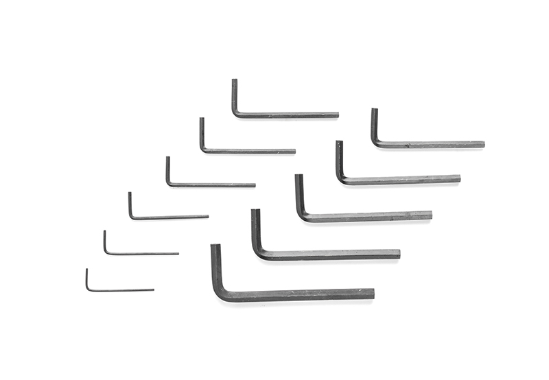 Una serie di chiavi esagonali di diverse dimensioni.