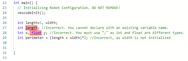 Extrait de code illustrant un exemple de programmation en V5, présentant la syntaxe et la structure pour les développeurs.