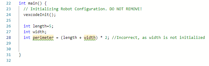 Frammento di codice che dimostra i concetti di programmazione in V5, evidenziando la sintassi e la struttura rilevanti per la descrizione della categoria V5.