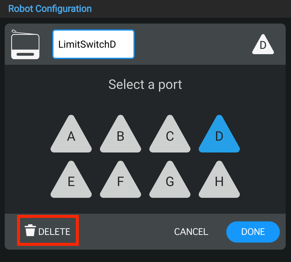 Diagramma che illustra la configurazione del robot per la categoria V5, con i componenti chiave e la loro disposizione per prestazioni ottimali.