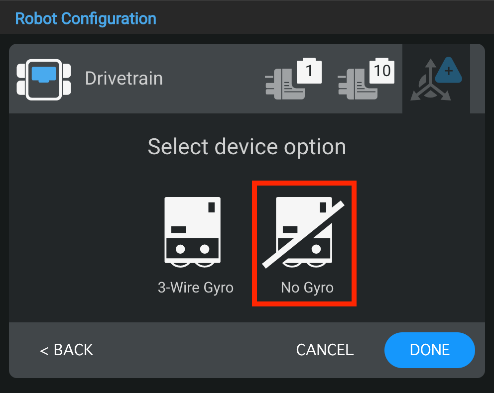 Schéma illustrant la configuration du robot pour V5, montrant les composants clés et leur disposition au sein du système.