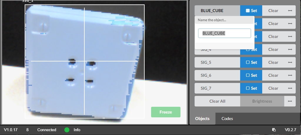 Diagram dat de robotconfiguratie voor categorie V5 illustreert, met verschillende componenten en hun opstelling voor optimale prestaties.