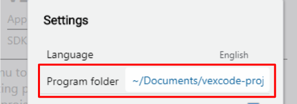 Captura de pantalla del directorio de preferencias VEX V5, que muestra opciones categorizadas y tutoriales para recursos y programación de robótica VEX.