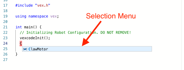 Diagramma dei componenti del robot VEX V5 che illustra varie parti e le loro funzioni, utilizzato come ausilio visivo nei tutorial per comprendere le descrizioni delle categorie V5.