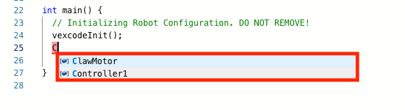 Screenshot dell'interfaccia tutorial del robot VEX V5, che mostra varie opzioni di programmazione e risorse per consentire agli utenti di apprendere la robotica V5.