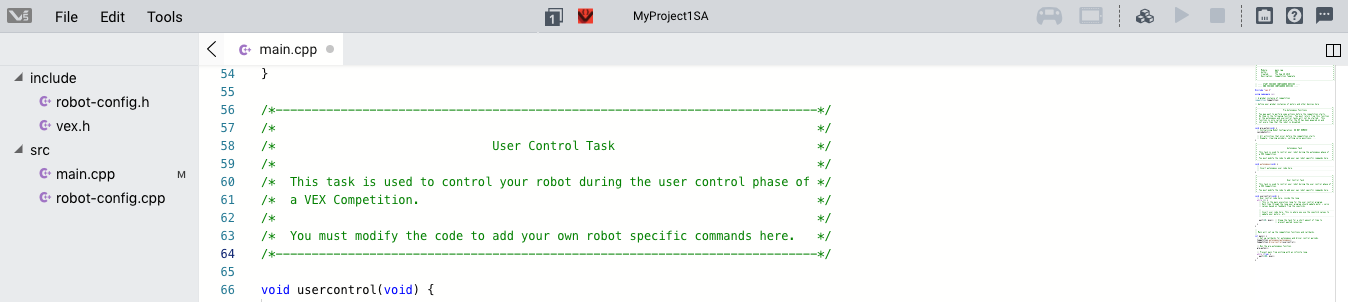 Captura de pantalla de un tutorial de descripción de la categoría V5, que muestra las características y funciones clave relacionadas con la robótica VEX, con secciones etiquetadas para facilitar la navegación y la comprensión.