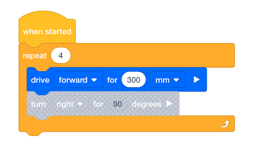 Diagramma che illustra la funzionalità del blocco loop nella programmazione robotica V5, mostrando come i loop possono essere annidati l'uno nell'altro per controllare efficacemente le azioni del robot.