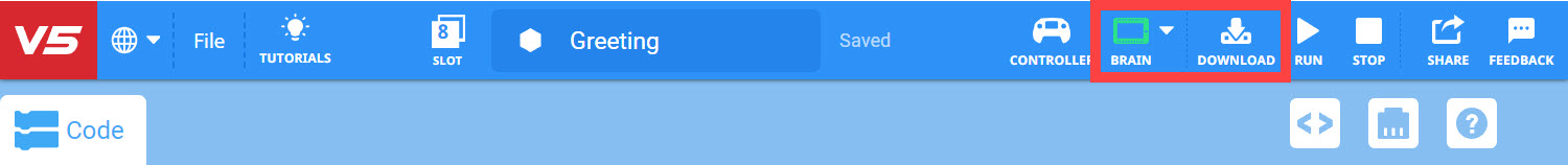 Screenshot der Programmierschnittstelle von VEX V5 Blocks, der verschiedene Codierungsblöcke für Robotik-Tutorials zeigt und das Layout und die verfügbaren Optionen für Benutzer illustriert, die das Programmieren mit VEX V5 lernen.