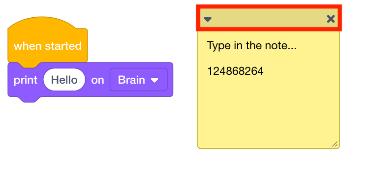 Capture d'écran de l'interface de la barre supérieure V5 affichant diverses options et outils pour les didacticiels de programmation de blocs.