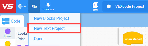 Screenshot di un tutorial di programmazione C++ di VEX Robotics, che mostra esempi di codice e spiegazioni relative alle caratteristiche e funzionalità della categoria V5.