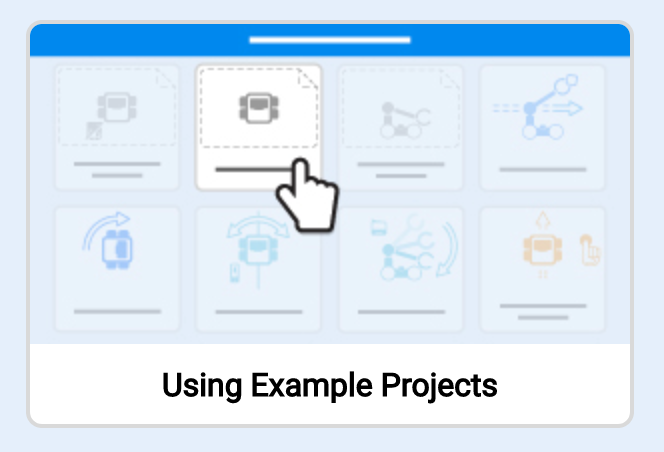 Screenshot dell'interfaccia di V5 Robot Brain che mostra le opzioni per aprire e salvare progetti Python, illustrando il processo per gli utenti nella sezione Descrizione categoria V5.
