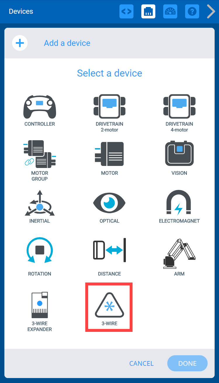 Diagrama que ilustra la configuración del robot para la categoría V5, mostrando varios componentes y su disposición para un rendimiento óptimo.
