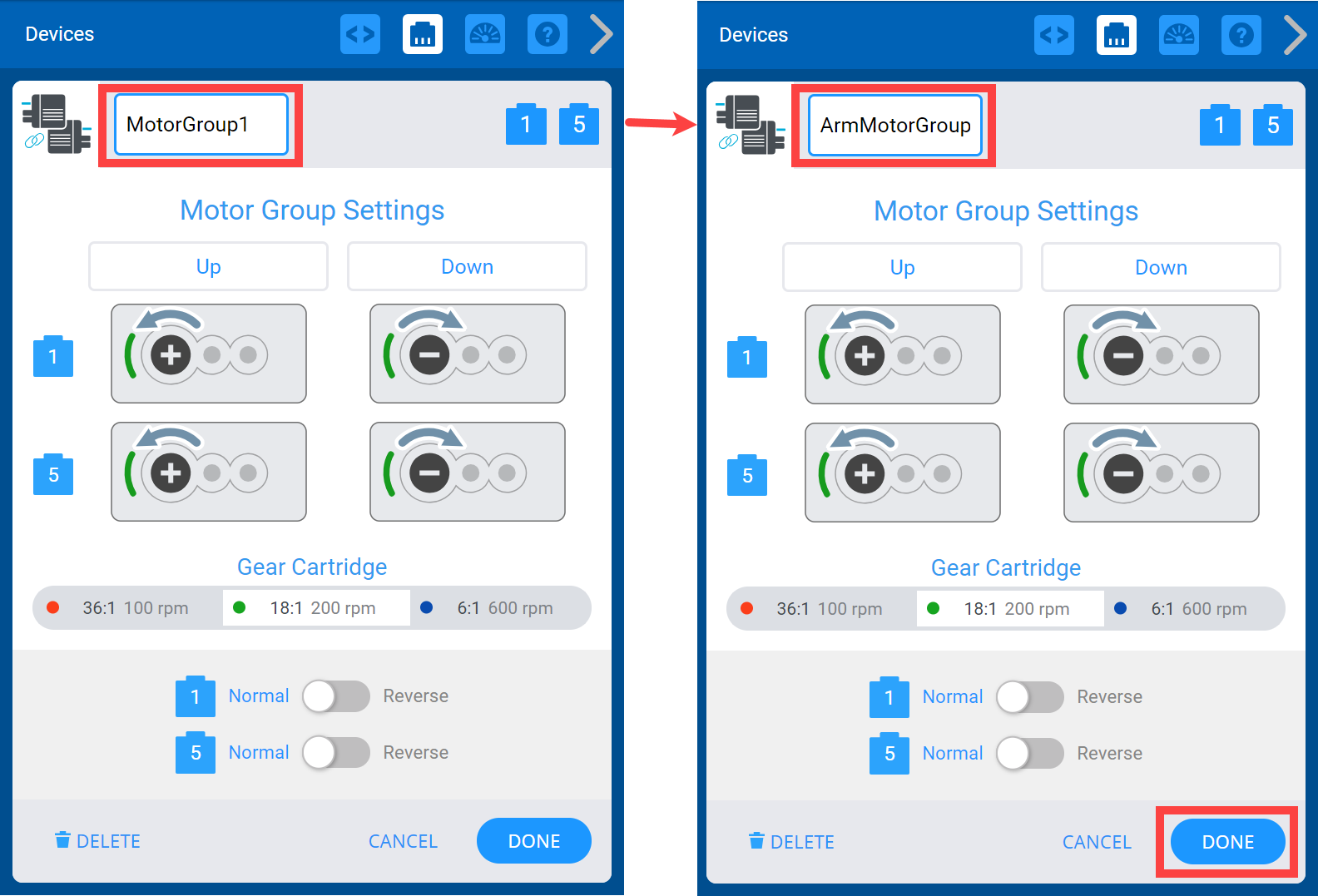 Diagrama que ilustra la configuración de un robot V5, mostrando varios componentes y sus conexiones para un rendimiento óptimo en aplicaciones de robótica.