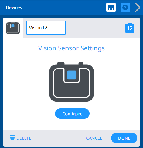V5 के लिए रोबोट विन्यास को दर्शाने वाला आरेख, V5 श्रेणी विवरण के लिए प्रासंगिक विभिन्न घटकों और उनकी व्यवस्था को दर्शाता है।