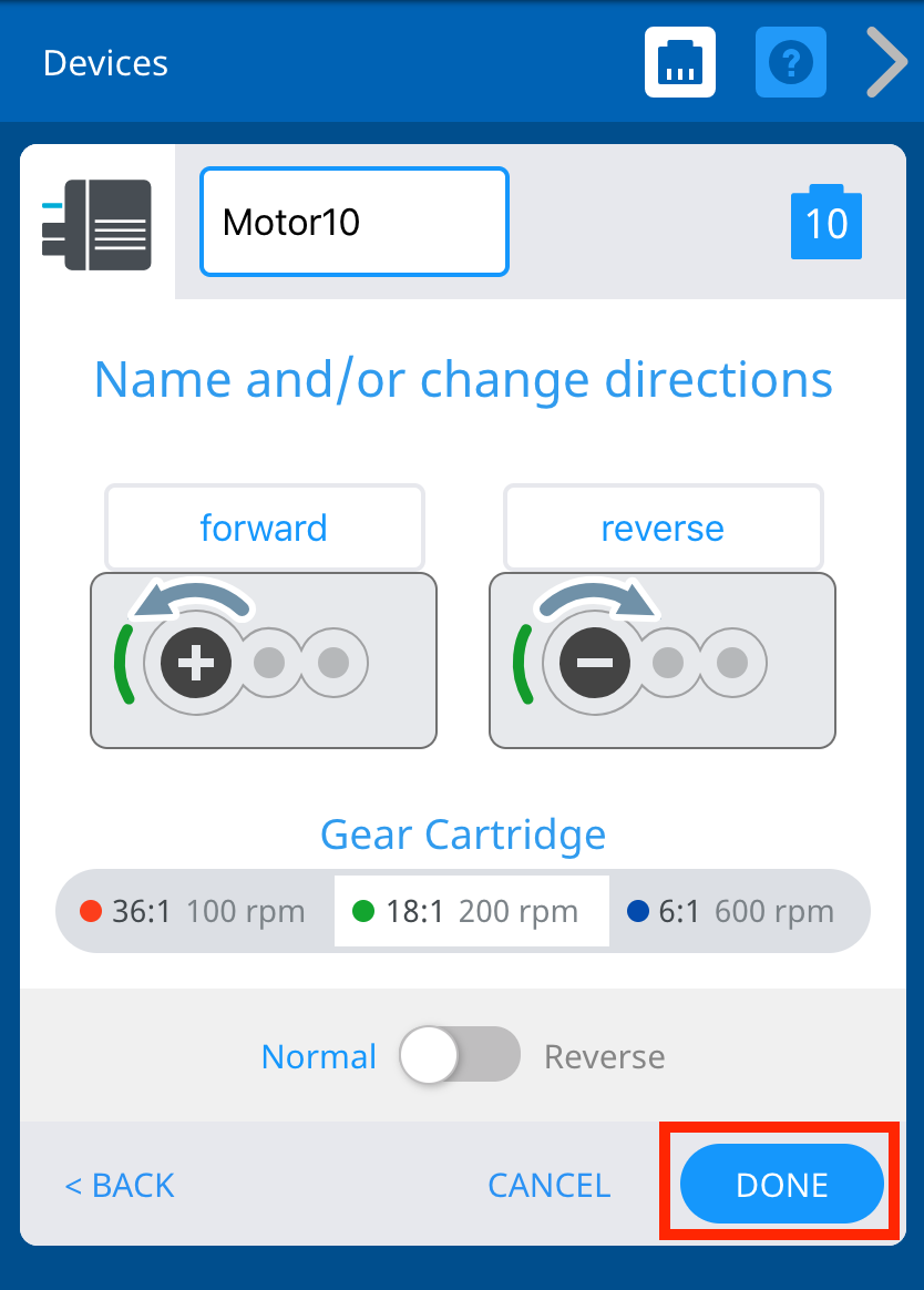 Diagrama que ilustra la configuración de un robot V5, mostrando varios componentes y sus conexiones, relevantes para la descripción de la categoría V5 en la sección Configuración del robot.