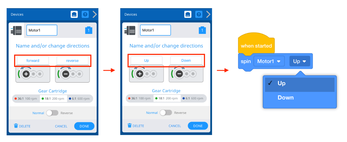 Diagrama que ilustra la configuración de un robot V5, mostrando varios componentes y sus conexiones, relevantes para la Descripción de la categoría V5 en la sección Configuración del robot.