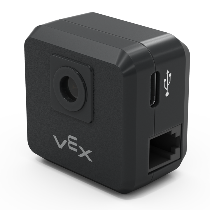 Sensor Penglihatan VEX AI terlihat dari samping.