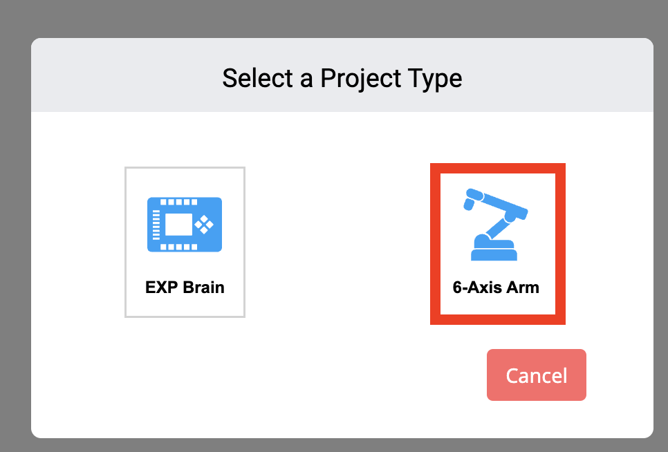 Diagrama que ilustra los pasos para crear un proyecto Arm en Educación Profesional y Técnica, con componentes etiquetados y conexiones para mayor claridad.