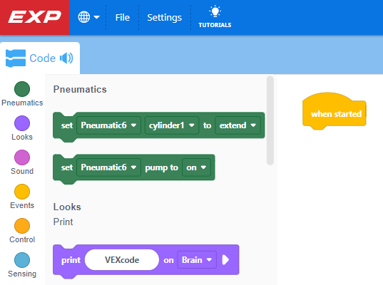 Diagrama que ilustra los ajustes de configuración del robot para CTE (educación profesional y técnica), mostrando varios componentes y sus conexiones para optimizar el rendimiento.