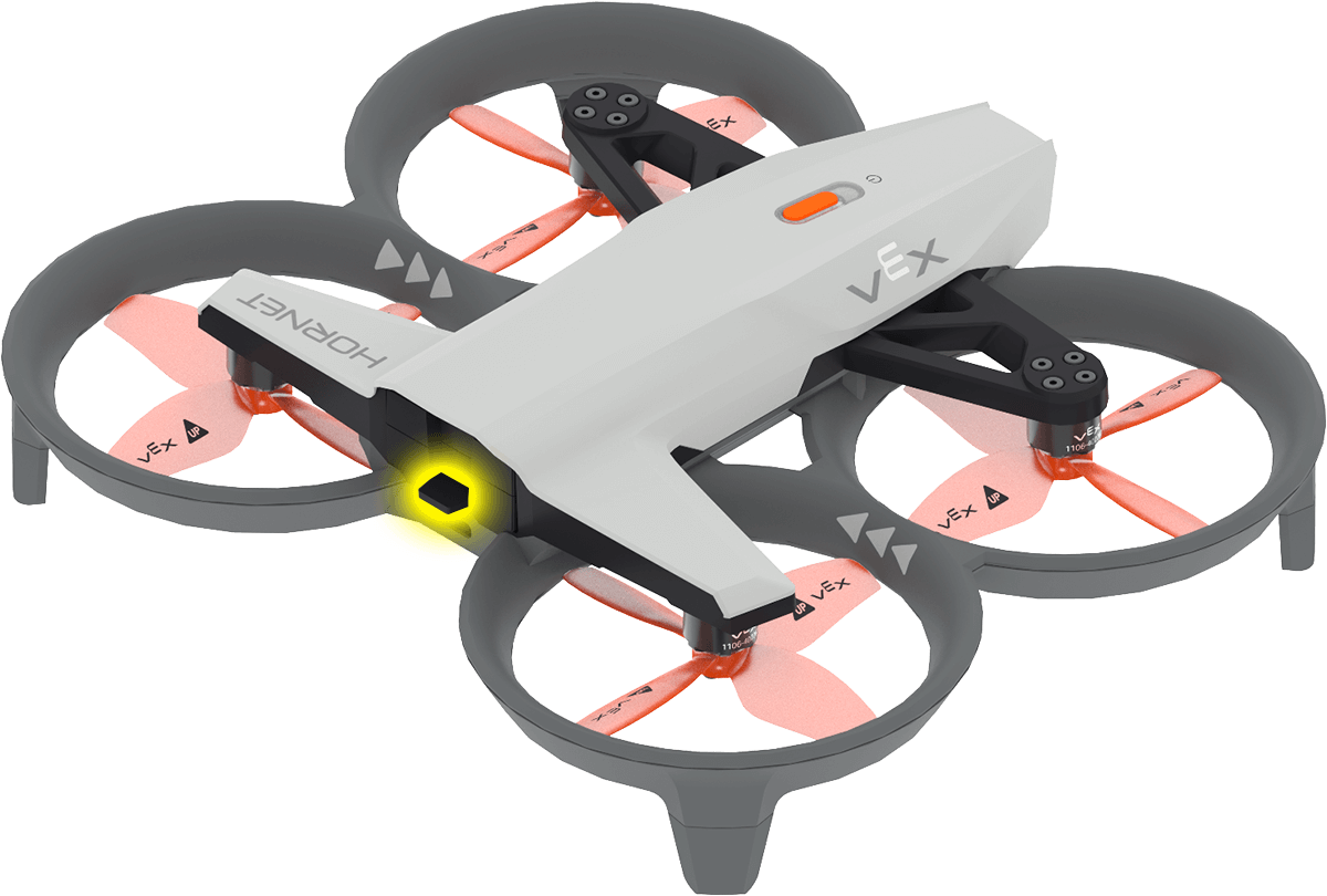 A Hornet hátulján található akkumulátorrekesz szögletes nézete. Az akkumulátor oldalán egy kis fül van kiemelve.