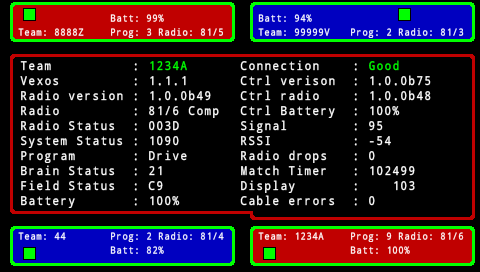 FC Brain screen is shown in the Home menu with the bottom right team selected to show its detailed Status information. The Connection status reads Good.