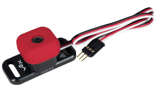 Angled view of the Bumper Switch v2 device.