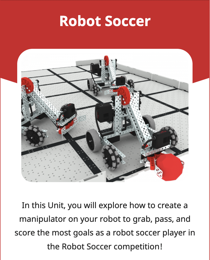 EXP STEM Lab-enhetsplatta för robotfotbollsenheten.