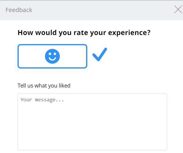 En smiley-emoji som representerar en positiv lärandeupplevelse i VEXcode VR-handledningar, en onlineplattform för att lära ut kodningskoncept genom virtuell robotik.