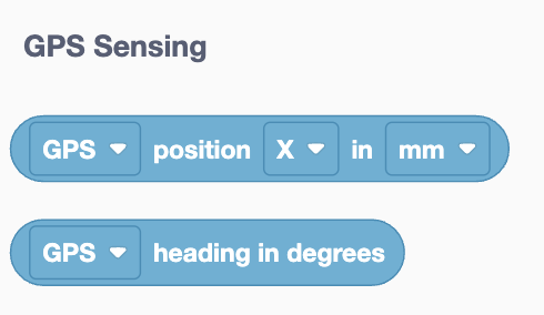 Skärmdump av VEXcode VR-gränssnittet som visar kodblock och en virtuell robot, vilket illustrerar plattformens funktioner för att undervisa i programmeringskoncept i samband med VRC Spin Up (2022-2023) för STEM-utbildning.