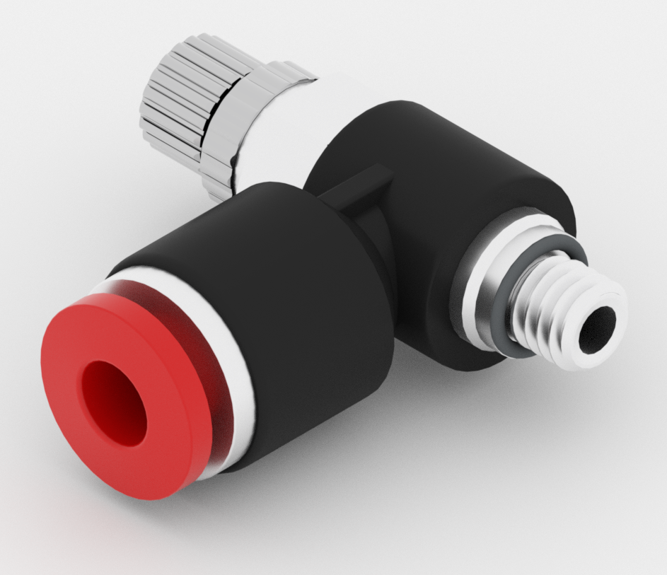 Diagram som illustrerar VEX V5 Pneumatikkomponenter och deras funktioner, inklusive cylindrar, ventiler och lufttankar, som används inom robotteknik för att styra rörelser och mekanismer.