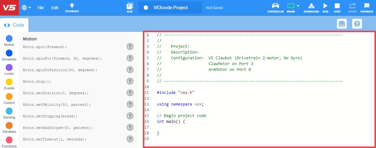 Skärmdump av en C++-handledning från V5 Kategoribeskrivning, som visar kodavsnitt och förklaringar relaterade till programmeringskoncept.
