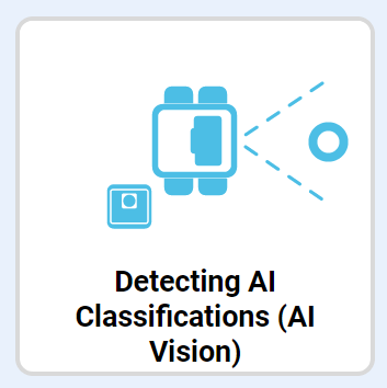 Exempel på projektminiatyr som läser Detektera AI-klassificeringar (AI Vision).