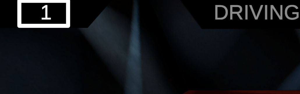 Detailní pohled na levý horní roh okna Driving Skills Window zobrazující aktualizaci skóre v reálném čase během zápasu. Skóre ukazuje 1 bod.