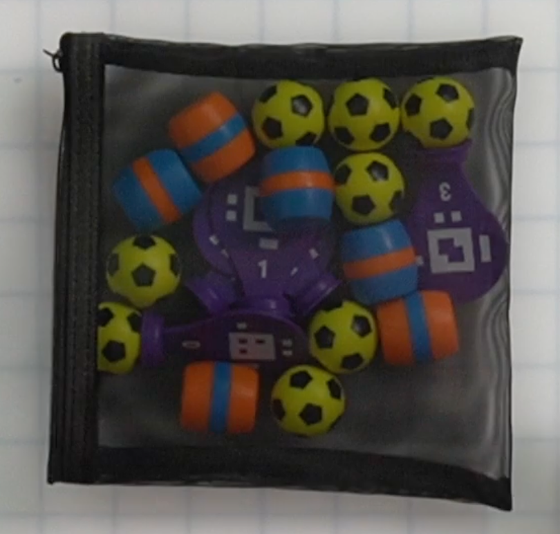 De meegeleverde accessoiretas is een tas met rits waarin voorwerpen kunnen worden opgeborgen.