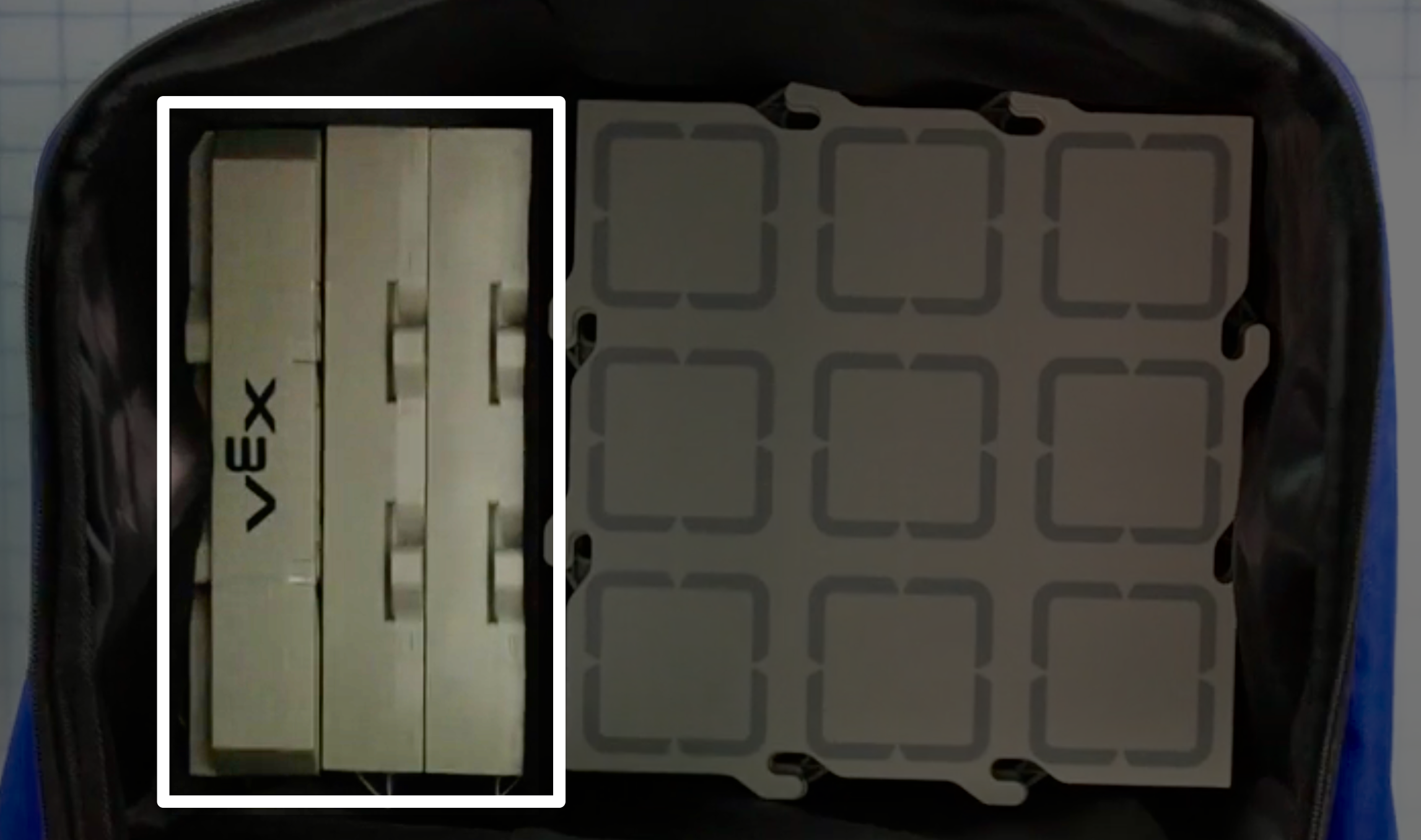 Samma bild som den tidigare i den här kolumnen, med markeringar av fältmurarna som ligger på den smalare sidan till vänster.