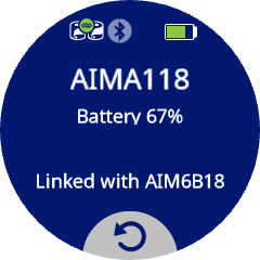روبوت AIMA118 AIM مع المعلومات المرتبطة بـ AIM6B18.