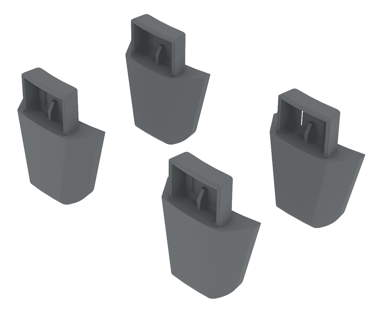 4 kaki pendaratan dari kit.