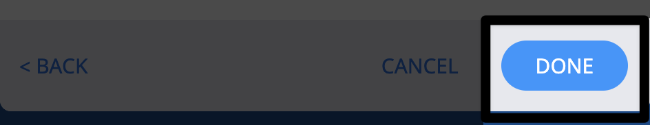 Le bouton « Terminé » situé dans le coin inférieur droit de la fenêtre « Appareils » est mis en surbrillance.